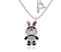 Rabbit Silver Kids Necklace SPE-3894